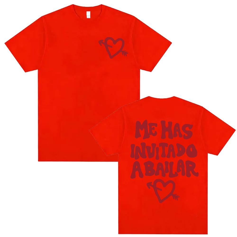 Dani Fernandez Me Has Invitado A Bailar Merch Tshirts Men Women Casual Crewneck Summer Shirts Fashion Gothic Oversized T Shirt