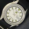 AUTOMATIC VINTAGE SEIKO 5 JAPAN 6309A MENS WHITE COLOR DIAL WATCH A702712-1 R210-a702712