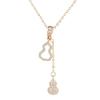 Gourd Pendant Necklace for Women Fashion Niche Design Sense High-end Light Luxury Young Trendy Collarbone Chain Accessories