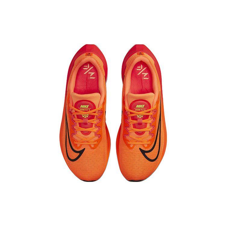 Nike Zoom Fly 5 Total Orange Black Мужские кроссовки Ярко-малиновые белые DM8968-800
