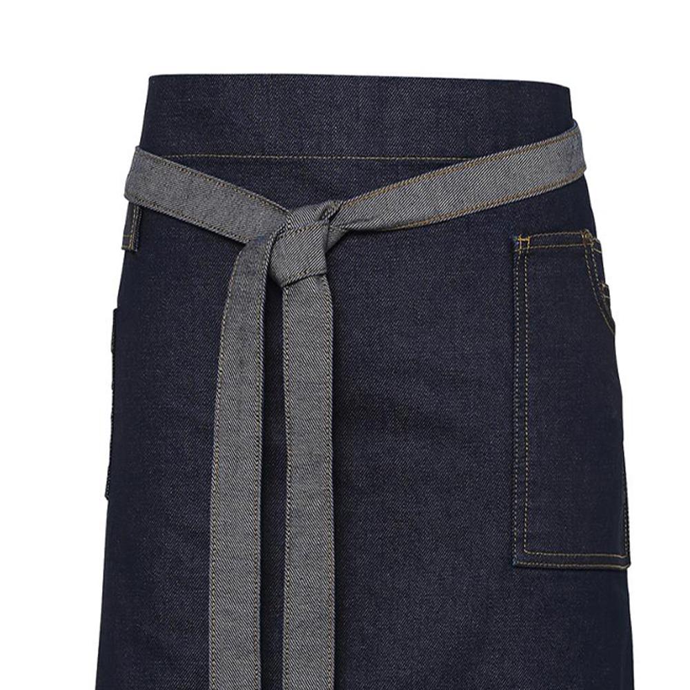 Premier Division Waxed Look Denim Waist Apron