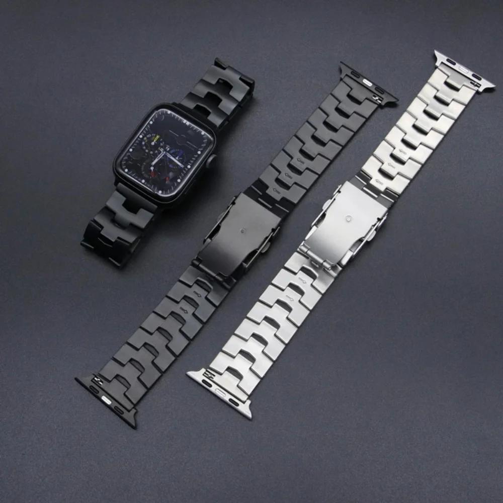 Ремешок Oracle Titanium для Apple Watch 46мм 45мм 41мм 44мм 40мм 42мм 38мм 49мм iWatch Series Ultra 10 9 8 7 6 5 4 3 SE