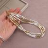 Gold-Plated Baroque Chain Spacer Beads & Pearls for DIY Jewelry
