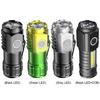 3 светодиодный многофункциональный фонарик Type C/Micro USB зарядка Портативный фонарик Легкий рабочий свет Противоскользящий для кемпинга пешего туризма