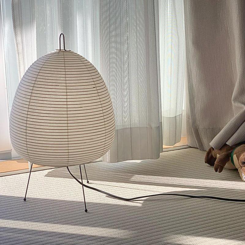 Creative Art Rice Paper Lantern LED Table Lamp Japanese Home Decor Lights Living Room Bedroom Bedside Hotel Tripod Floor Lamps