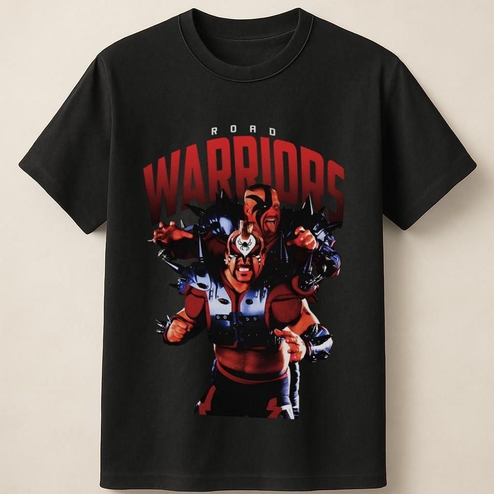 Road Warriors Классический Командный Рестлинг Ретро Графика Унисекс Футболка Унисекс Футболка