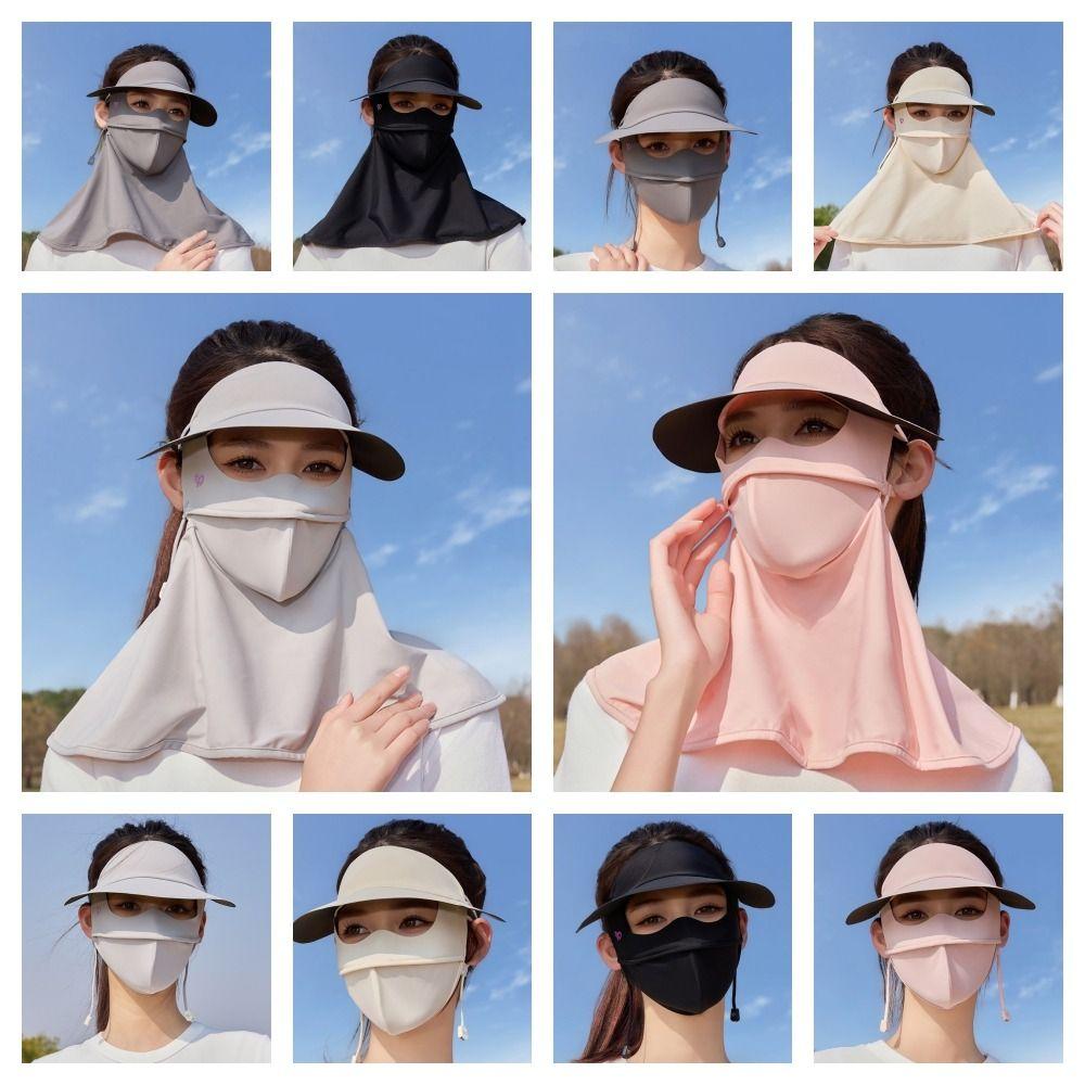 Маска из ледяного шелка с защитой от УФ-лучей, пылезащитная, вуаль для защиты от УФ-лучей, тонкая солнцезащитная маска для лица, унисекс