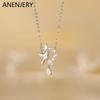Zircon Wheat Pendant Necklace for Women New Fashion Delicate Clavicle Chain Luxury Jewelry