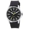 J-AXIS Men's MJG-X18-BK (lumi Sun Flame) Round Watch Black Analog