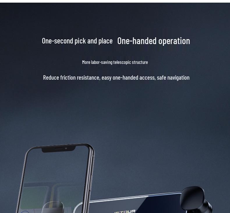 Крепление экрана Jetour Dasheng: Гравитационный держатель для телефона с навигацией для автомобилей