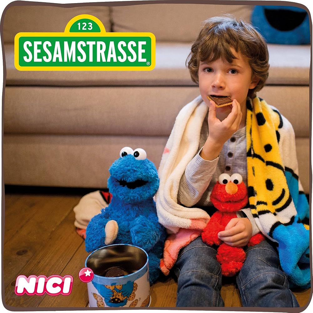 Плюшевая игрушка NICI Улица Сезам Печенька Монстр 10 см 3041960