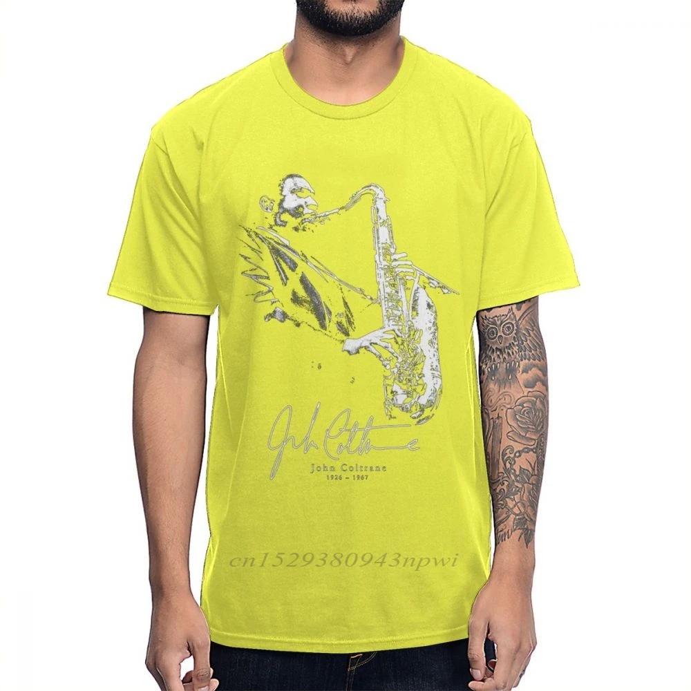 American Jazz Saxophonist And Composer Sax Music John Coltrane T Shirt 100% Cotton Graphic Cotton Tee Shirt