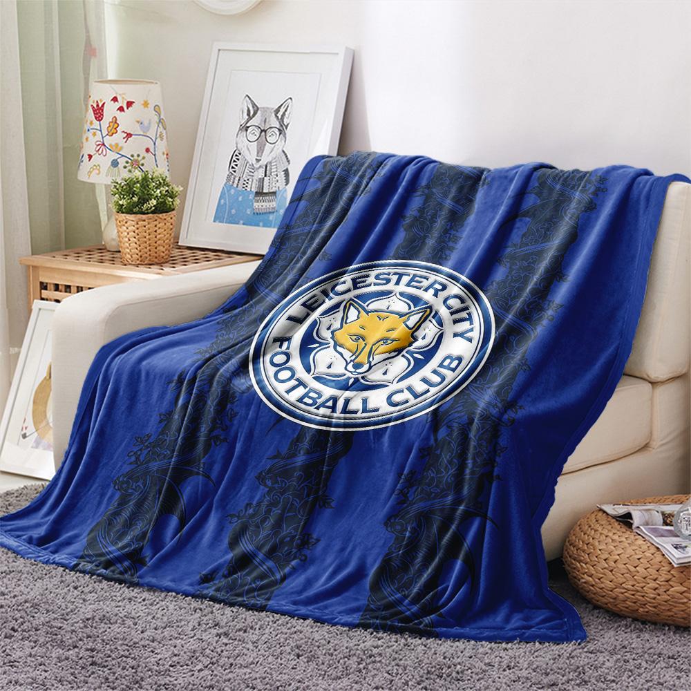 Leicester City Football Club Flannel Blanket, High quality Comfortable for All Seasons, Home Decor, Warmth and Comfort