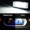 2 шт. светодиодный CANBUS без ошибок, лампа для номерного знака, цоколь для Mercedes-Benz W203 5D W211 4D W219 R171 2D лампа для номерного знака автомобиля, белый 12 В