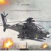 Модель вооруженного вертолета Apache Акустооптическая Модель военного самолета Игрушка Украшение Подарок FJ16