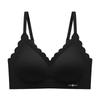 Lace Invisible Bra Women's Breathable Underwear Women's Gathering Bra One-piece Fixed Cup Soft Support Bra Push Up Bra