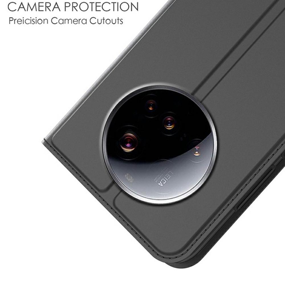 For Xiaomi 15 Ultra Case PU Leather Phone Cover with Card Holder Stand