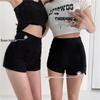 Women's High Waist Black Dance Shorts - Anti-Exposure Jazz & Pole Dance Bottoms for Summer