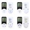 Voltages Current Power Monitor With LCD Display 16A 3680W Plug-in Socket Power Meter with Overloads Protections For Home