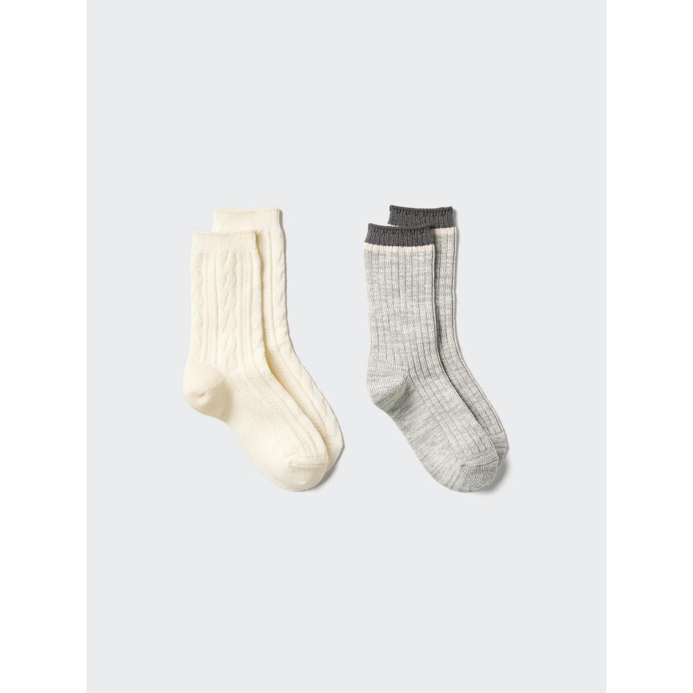 Uniqlo Kids Heattech Socks 2p Melange