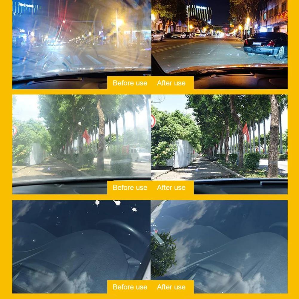 Средство для удаления масляной пленки со стекла автомобиля Мощный очиститель лобового стекла автомобиля Щетка для чистки автомобильного стекла для улучшения четкости и видимости