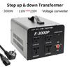 3000W/5000W High Power Voltage Converter Step Up & Down Voltage Transformer Household Portable Power Adapter