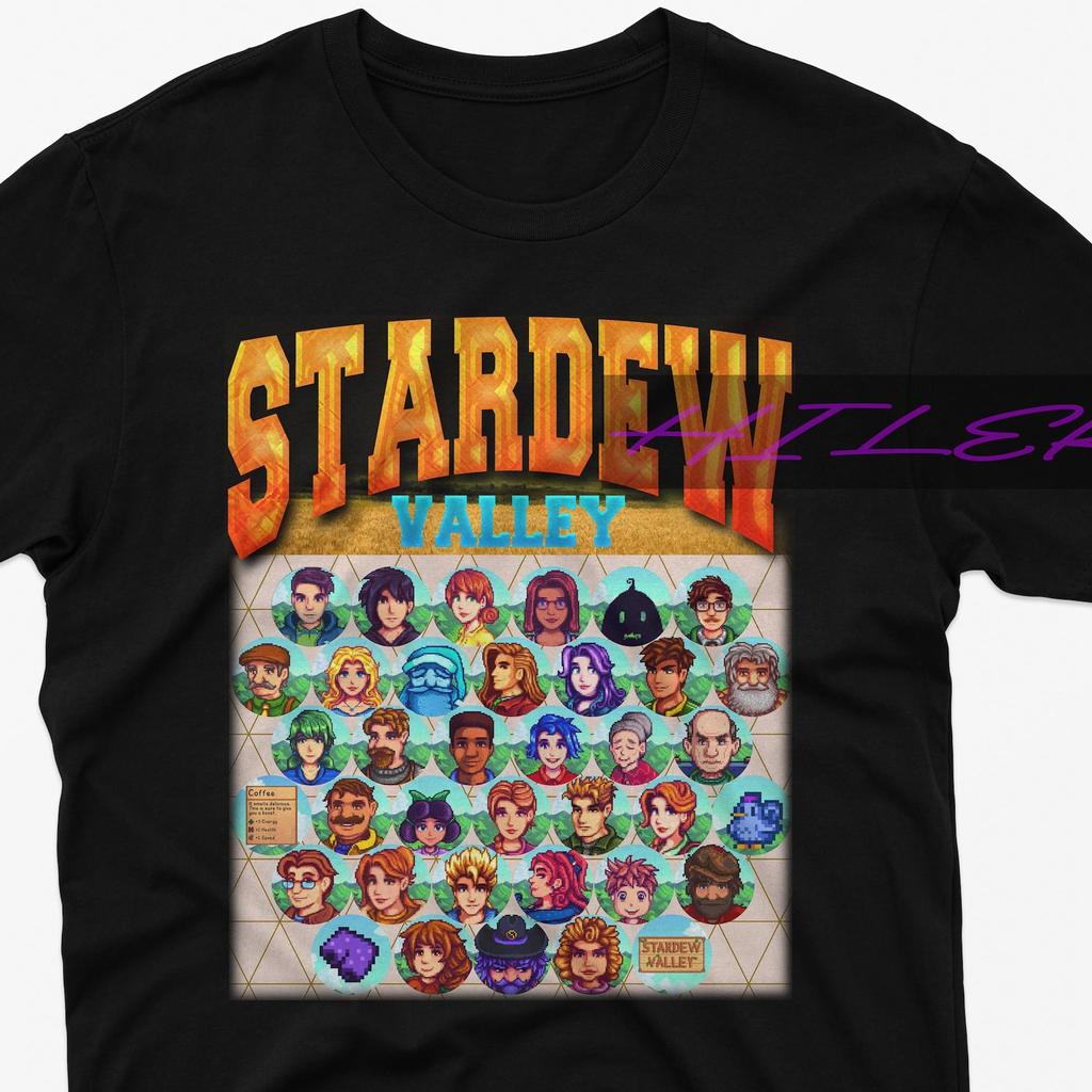 Stardew Valley Characters T-Shirt, Retro Game Tee
