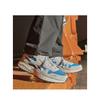 Reebok Классические кожаные кроссовки с амортизацией Hexalite, низкие, для бега, унисекс, серые, синие, 100074406