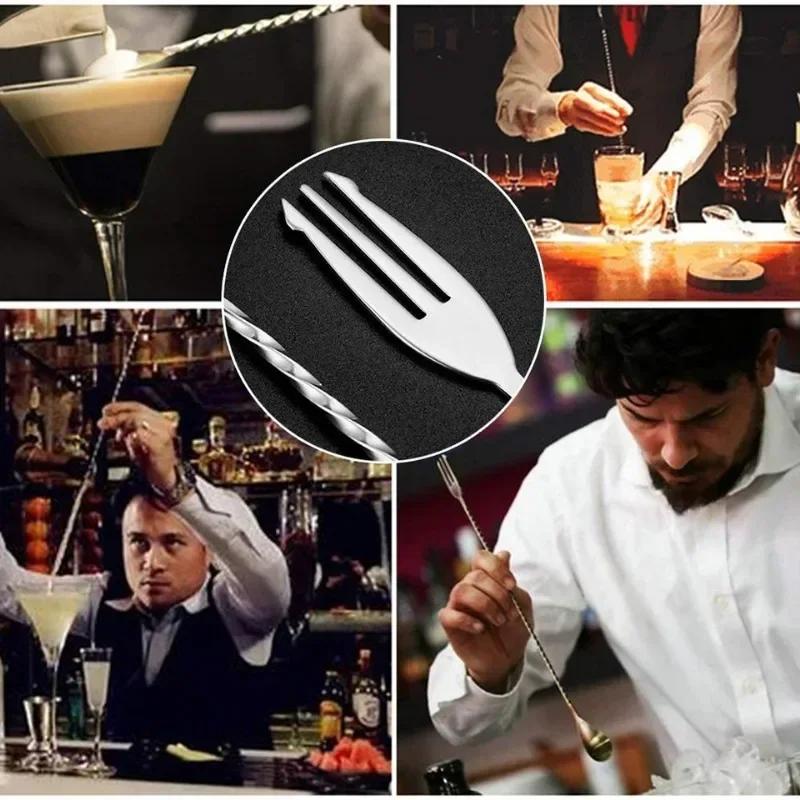 8-дюймовый коктейльный мадлер и ложка для смешивания коктейльный мадлер из нержавеющей стали домашний барный инструмент бармена набор барной посуды