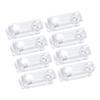 Pack of 8Pcs Plastic Clear Window Shutter Cord Handle for Venetian Blinds Roller Blind Pull Beads Pendants Cord Weights