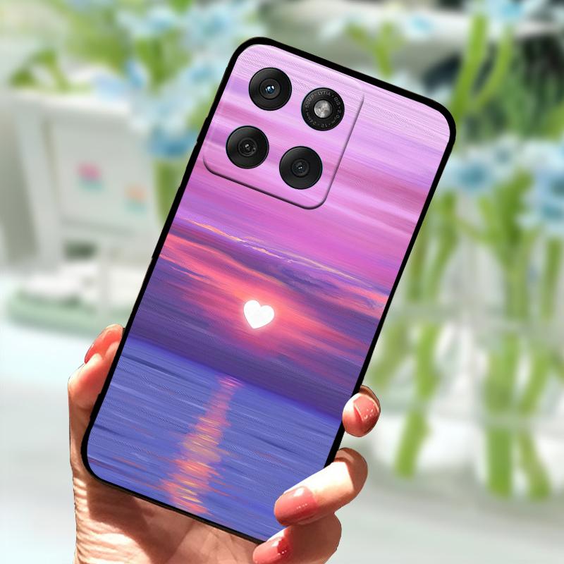 Мягкий чехол для Motorola Edge 60 Fusion Силиконовый ТПУ Черный чехол для телефона для Moto Edge60 Fusion 5G Модный Роскошный Ударопрочный Бампер