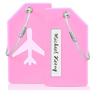 1PCS Plane Style  Luggage Tags Women Travel Accessories Silica Gel Suitcase ID Address Holder Baggage Boarding Tag Bag Label