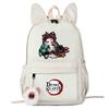 Периферийный школьный рюкзак для истребления призраков, корейская версия, персонализированный рюкзак с кроличьими ушками, студенческий, модный, повседневный, мужская и женская модели