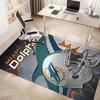 Miami Dolphins logo Print Area Rug - Soft, Washable Non-Slip Indoor Mat for Office Chairs, Living Room, Home Office Decorative Rug