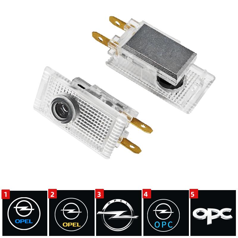 BBFJ3 2Pcs Car Door Welcome LED Projector Laser Logo Door Light For Opel Insignia A B 2009-2017 Antara 2008-2018 accessories