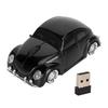 Беспроводная мышь Красный спортивный автомобиль 2,4 ГГц USB-приемник 1600 DPI Светодиодная фара Офисная мышь для ноутбука Настольного компьютера