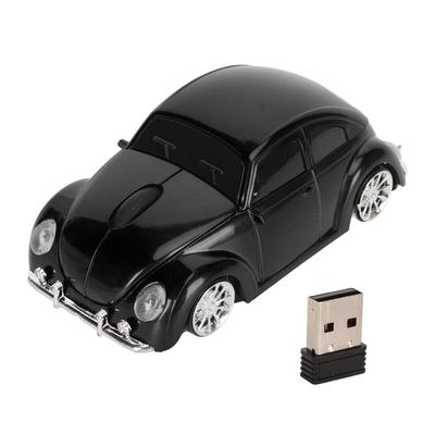 Беспроводная мышь Красный спортивный автомобиль 2,4 ГГц USB-приемник 1600 DPI Светодиодная фара Офисная мышь для ноутбука Настольного компьютера