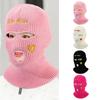 3 Hole Full Ski Mask Face Mask Warm Ear Protection Cover Hat Luxury Wool Knitted Hat  Men