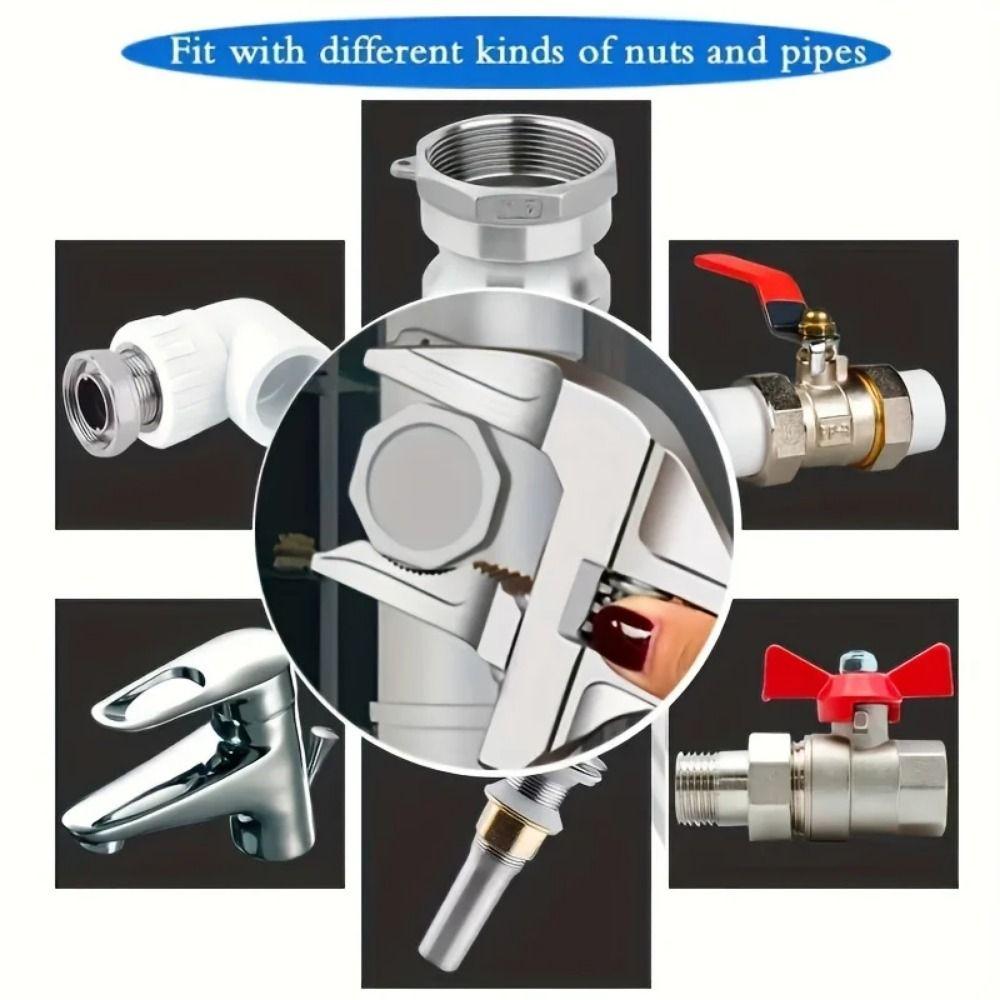 Large Opening Bathroom Pipe Spanner Adjustable Plumbing Wrench Adjustable Wrench  Toilet Sink