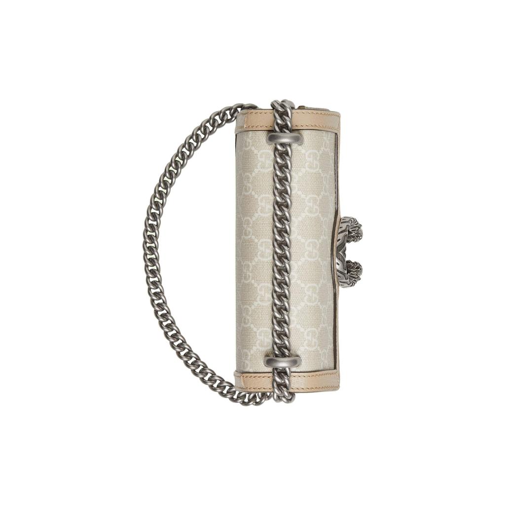 Gucci Dionysus Tiger Head Buckle GG Logo Chain Canvas And Leather Crossbody Bag Women bags 421970-UULBN-9683