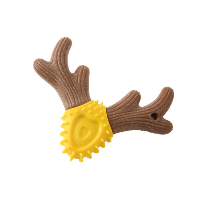 Antler Shape Dog Chew Toy Durable Bite Resistant Teeth Cleaning Pet Supplies
