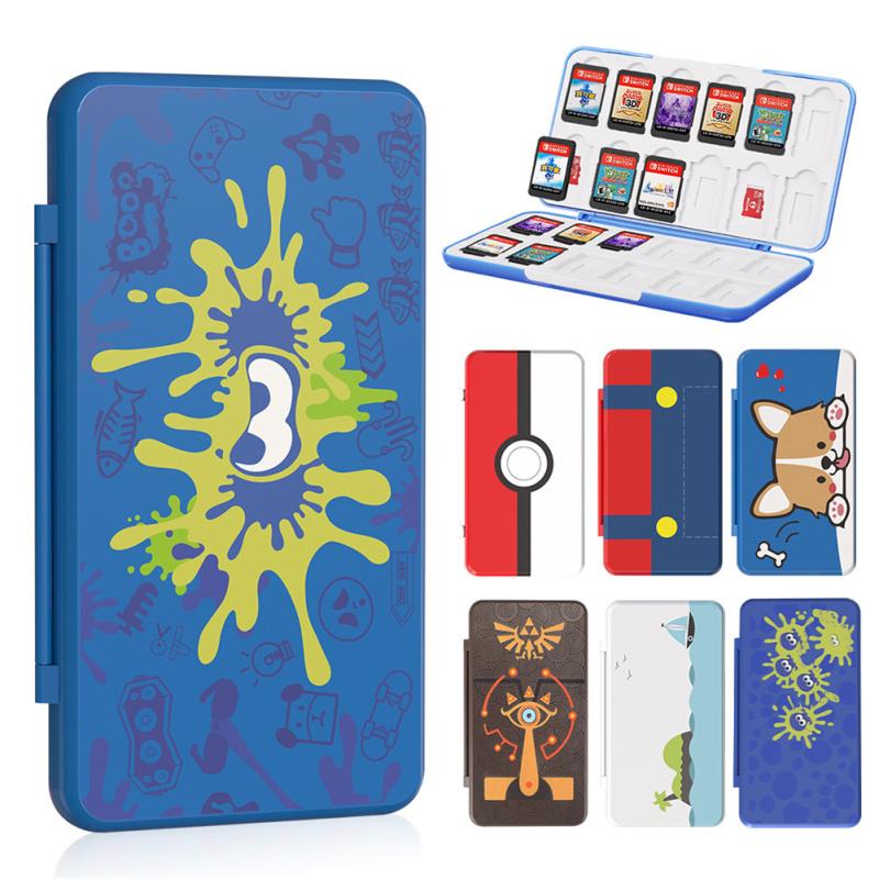 24-в-1 чехол для хранения игровых карт Nintendo Switch 3d силиконовый чехол для коммутатора Nintendo