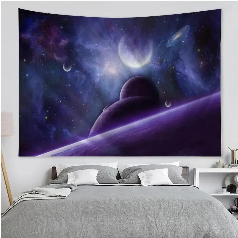 Спальня Гостиная Гобелен Вселенная Планета Красочный Гобелен Мода Домашнее Украшение