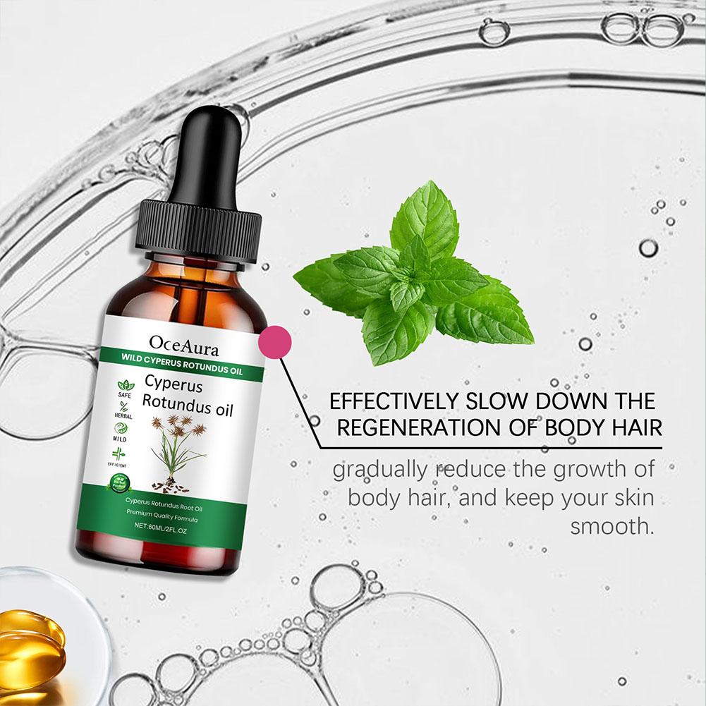 Масло для удаления волос Cyperus Rotundus Масло для удаления волос Cyperus Rotundus Масло для ухода за телом 60 мл № F3A3