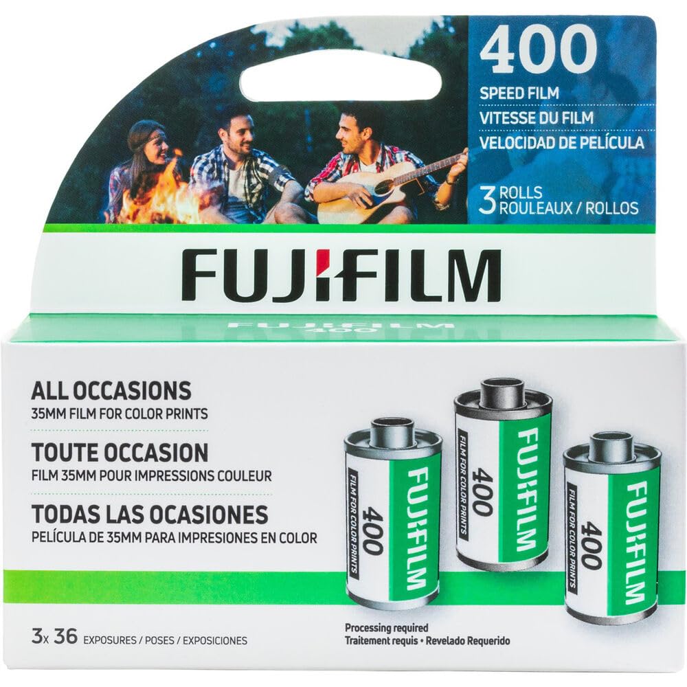 Fujifilm Superior 36 Shots 35mm Film ISO 400 Total 108 Shots 3 Pack X-TRA