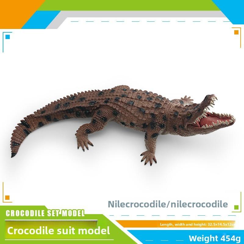 Static Pvc Crocodile Figurine For Childrens Educational Decor And Playroom Gift