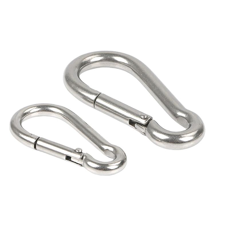 1 шт. пружинный карабин из нержавеющей стали карабин стальные зажимы брелок сверхпрочный быстроразъемный для кемпинга походов путешествия