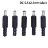 5 шт. 5,5X2,1 мм штекер постоянного тока в линию разъем разъем адаптер