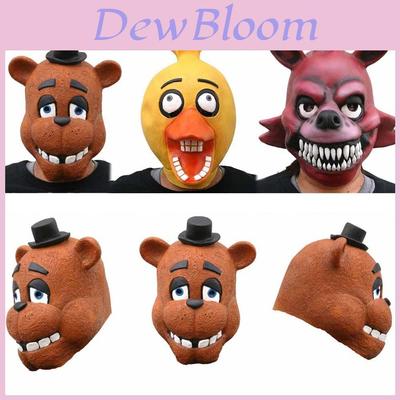 Взрослая латексная маска на голову Five Nights At Freddy's в стиле Фредди Чики Бонни Фокси