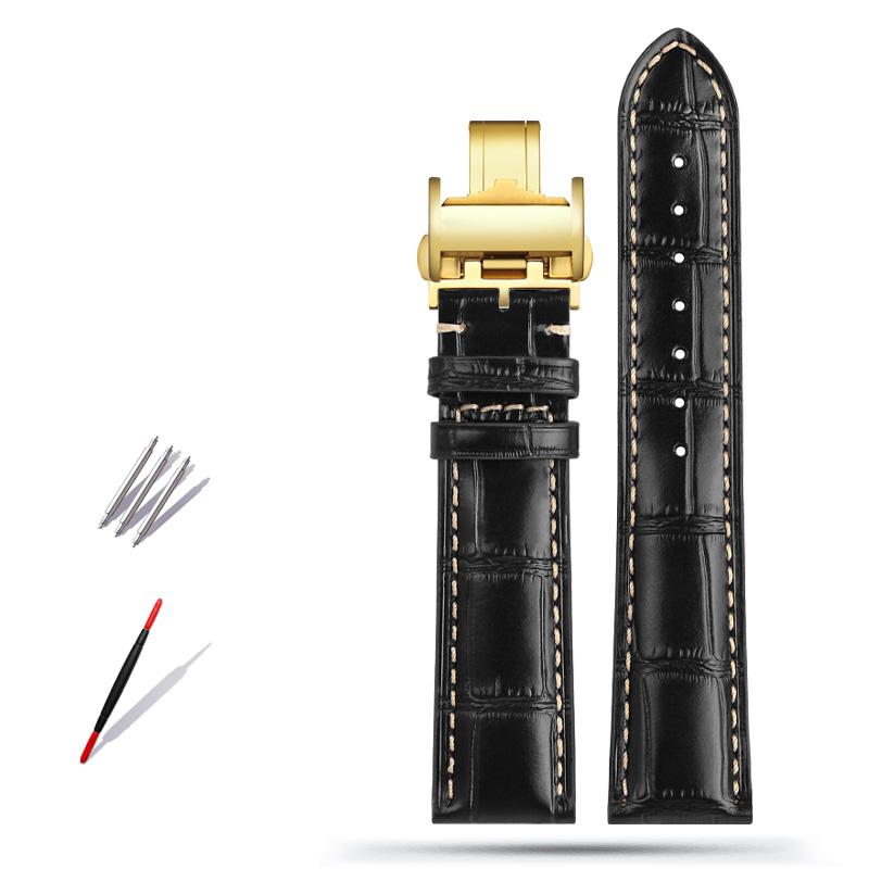 Классический ремешок для часов из коровьей кожи 19 мм, 20 мм, 21 мм для коллекции Longines Masters L3 L4 L2.628/L2.673 с застежкой-бабочкой